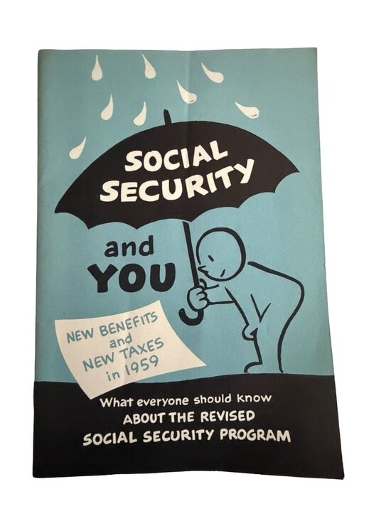 GM Other - Vintage 1959 Social Security and You GM Employee Booklet Benefits Taxes Ephemera